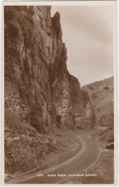 E.A. Sweetman postcard High Rock, Cheddar Gorge, Somerset. Real photo. Unposted