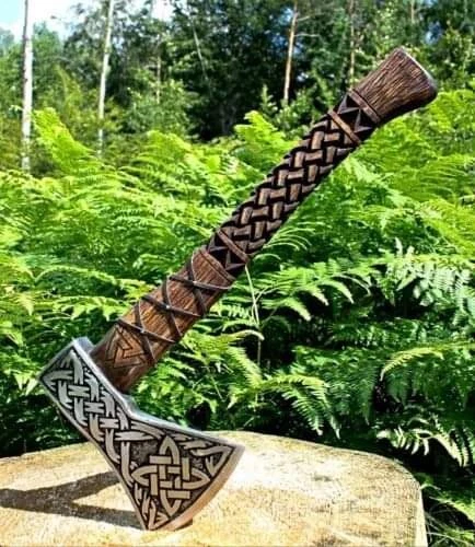 Custom Hand Forged Carbon Steel Viking Tomahawk Hatchet Tactical Throwing Axe