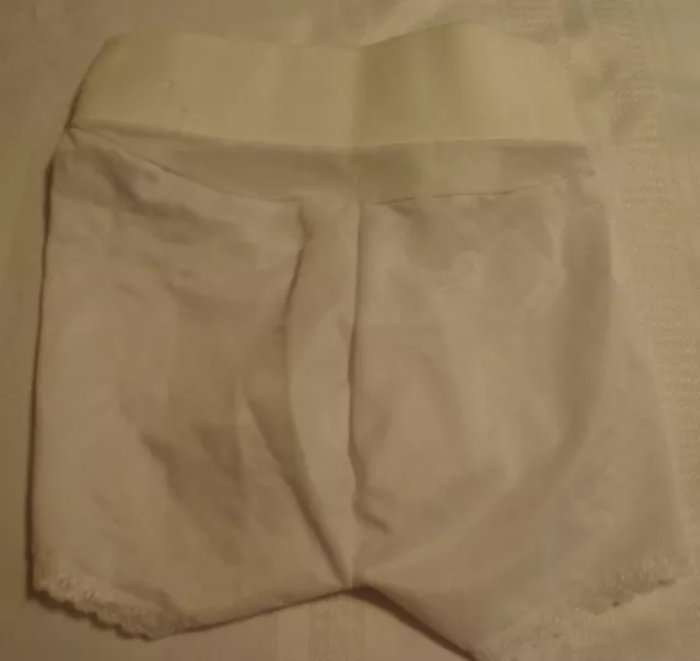 Fancy Me Small Maternity Panty Elastic wide support band inside White NWT 3140 3