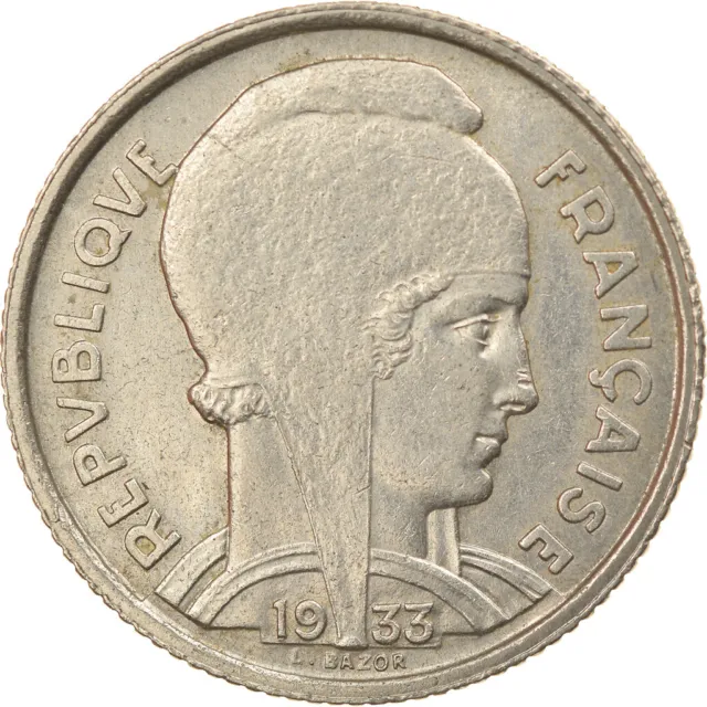 [#916576] Monnaie, France, Bazor, 5 Francs, 1933, Paris, TTB+, Nickel, Gadoury:7
