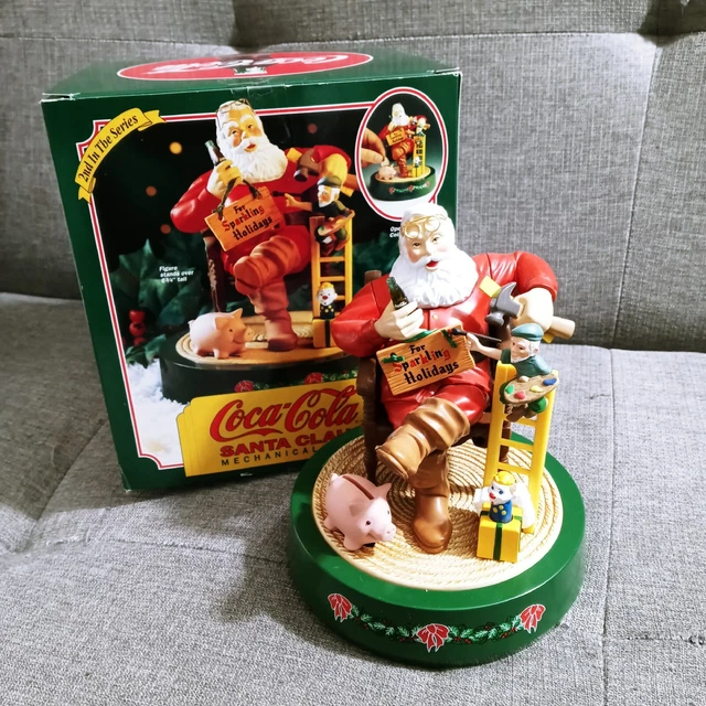 Vtg Ertle Coca Cola Santa Claus Mechanical Coin Bank (3rd in The Series) 1995