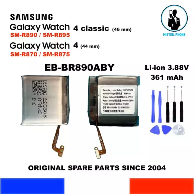 Original Samsung Galaxy Watch 4 46mm SM-R870 SM-R890 Batterie EB-BR890ABY  340mAh