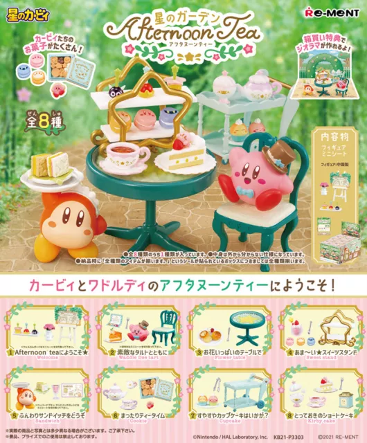 Re-Ment Miniature Star Kirby Garden Afternoon Tea Full Set 8 pieces Rement