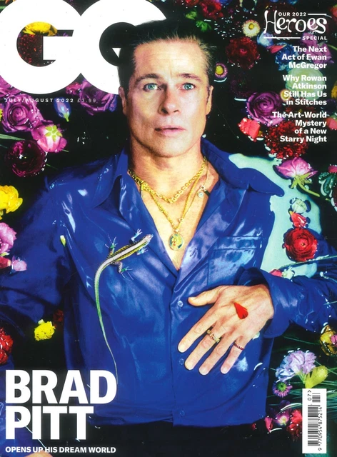 UK GQ MAGAZINE, Brad Pitt, Daisy Edgar-Jones, Rowan Atkinson, July/Aug
