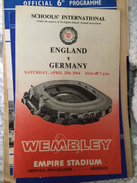1964 England V Germany Schools