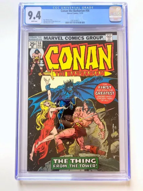 CONAN THE BARBARIAN #56 CGC 9.4 (1975) The Thing from the Tower