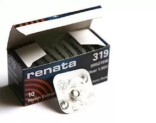 Renata Simple Batterie Montre Suisse Fabriqué 319 Ou Sr 527 Sw 1.55 V