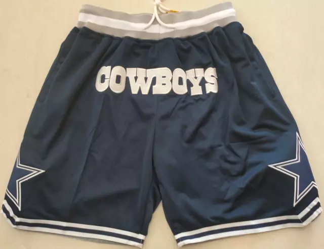 Men's  DALLAS COWBOYS Football Basketball Pants Pockets stitched Shorts S-3XL