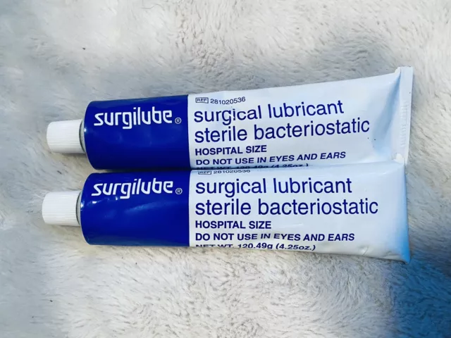 Lubricante de jalea lubricante tubo estéril tornillo tubo superior 4,25 oz paquete de 2