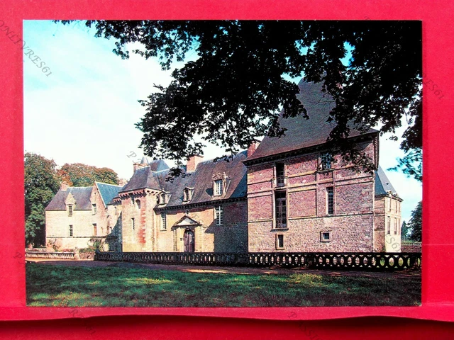CHÂTEAU DE CARROUGES (ORNE) XV/XVIIè S. VUE N°5, LA FAÇADE OCCIDENTALE... TBE*