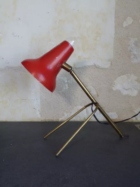 Ancienne lampe cocotte tripode 1950. Période Lacroix Biny Guariche Mathieu Kalff