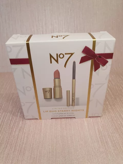 Boots No 7 Limited Edition Starry Nights Lipstick Lip Liner Duo
