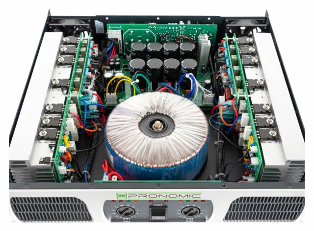 DJ PA Verstärker Endstufe Amplifier Disco Stereo Amp 19" Rackeinbau 2 x 1000W 2