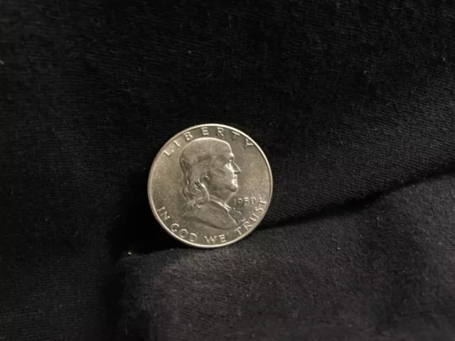 1950 P Franklin Silver Half Dollar