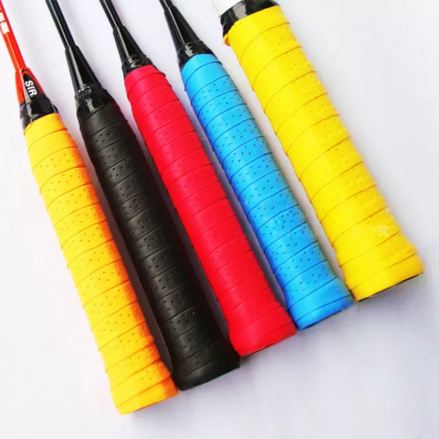 2x Anti-Slip Badminton Grips Tennis Squash Racquet Over Grip Tape Sweatband