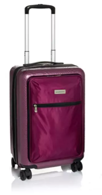 Samantha Brown 22" Hardside Spinner Pilot Case Luggage ~ Burgundy