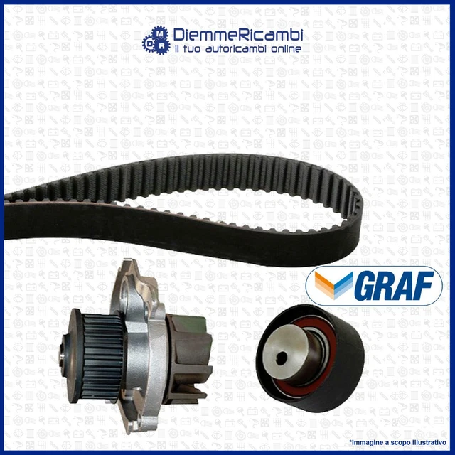 KIT COURROIE DE Distribution + Pompe Eau Graf Alfa Romeo Giulietta Mito Fiat 500 EUR 73,08