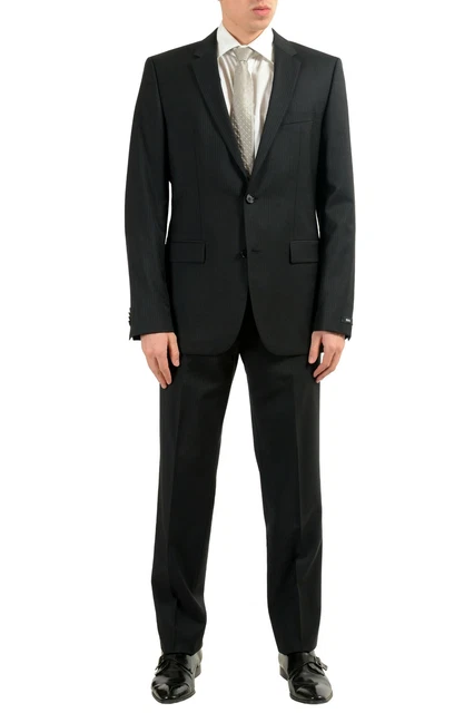 Gilet Homme Hugo Boss 100% Laine Cinq Boutons - Taille US 40 (IT 50), Bleu, Neuf Sans étiquettes, Tour De Poitrine 21 Pouces