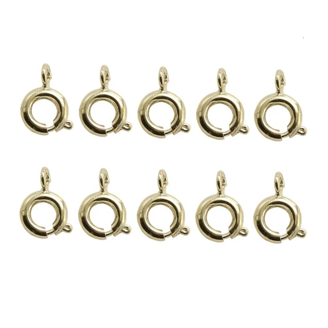 20 piezas Collar con hebilla de resorte con broche de aleación para hacer joyas