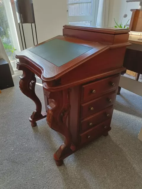 Antique Victorian Walnut Davenport Desk