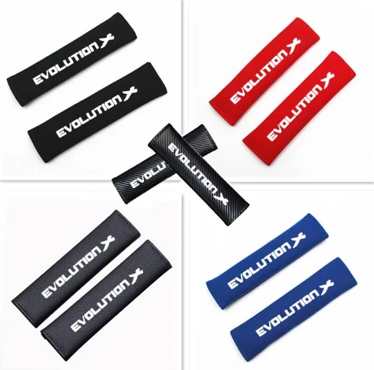 MITSUBISHI LANCER EVOLUTION X Blue Jdm 2X Car Seat Belt Covers 23.07