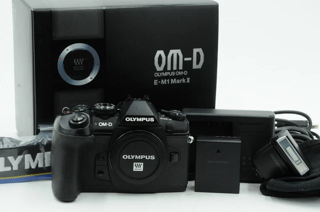 Olympus OM-D E-M1 Mark II 20.4MP Mirrorless Digital Body w/FL-LM3 Flash MFT #919