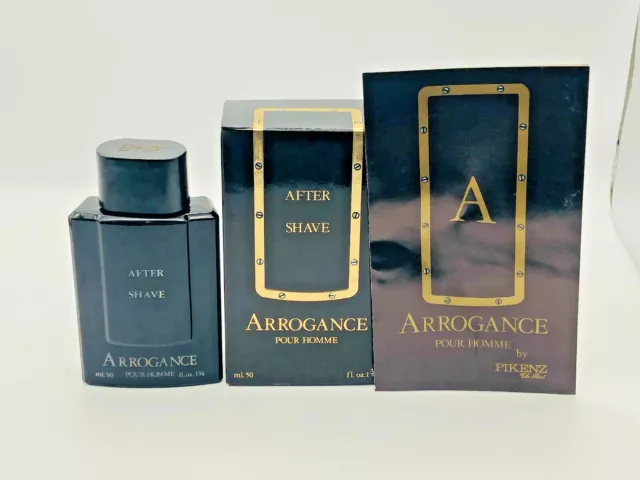 AFTER SHAVE ARROGANCE POUR HOMME 50 ml VINTAGE DOPOBARBA uomo men PIKENZ 1 Edizi