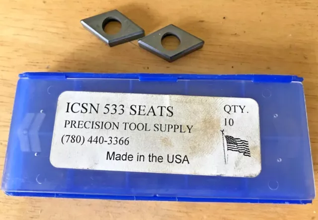 Carbide Insert Seats - ICSN 533 - Qty. 2 - NEW!