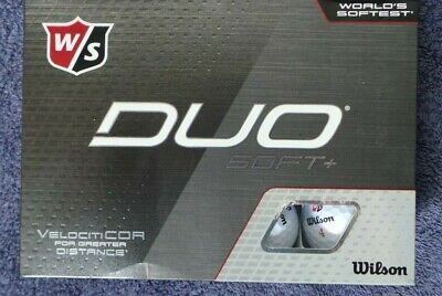 Wilson Duo Soft+  Contenant 12 Balles De Golf Premium Neuves
