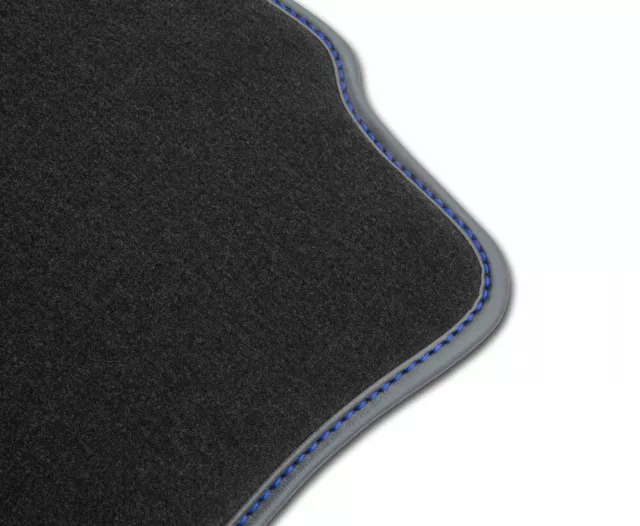 ME13-1 Jeu Tapis De Sol Velour Premium Cuir Bleu pour Mercedes-Benz E Classe W12 2