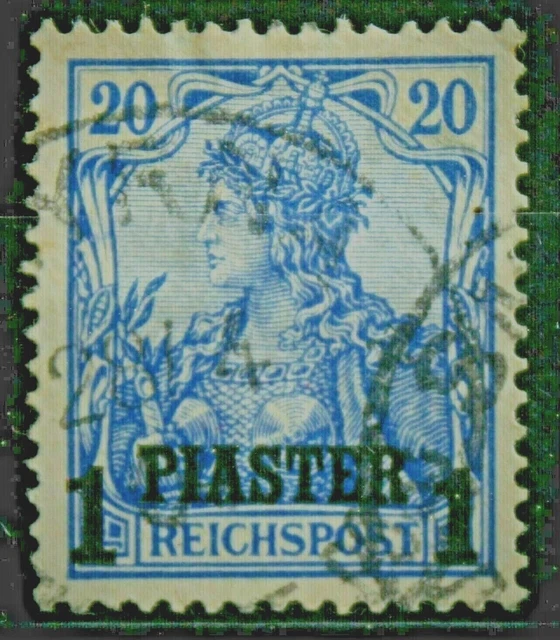 Deutsche Kolonien D.P.Türkei MiNr.14 II Germania Reichspost gestempelt