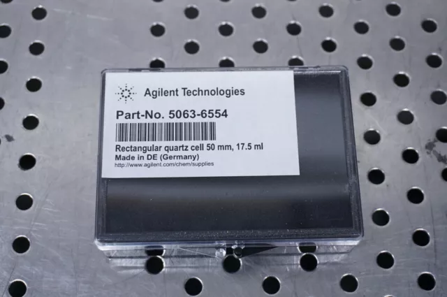 Agilent 5063-6554 rectangular quartz cell 50 mm 17.5 ml