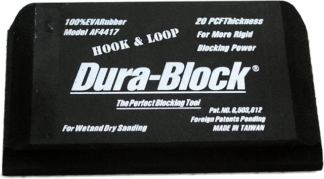 Dura-Block (AF4417) Hook & Loop Black 5.25" Sanding Block