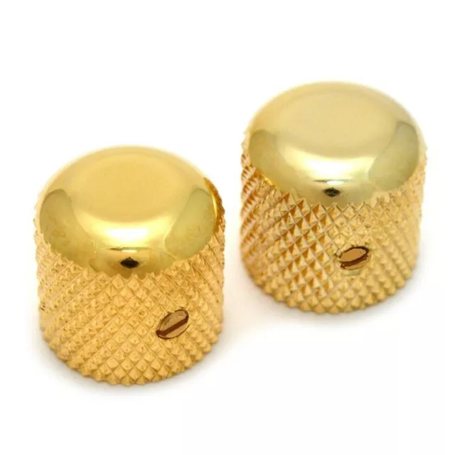 Genuine Fender Vintage Style Barrel Gold Dome Knobs For TELECASTER 0992056200