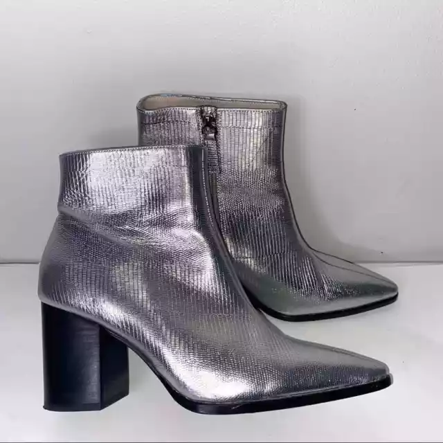 House Of Harlow 1960 x Revolve Silver Jack Booties 7 ~