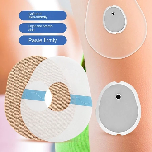 20 piezas Cubierta de sensor precortada Parche de sensor transpirable G7 Parches adhesivos Dexcom