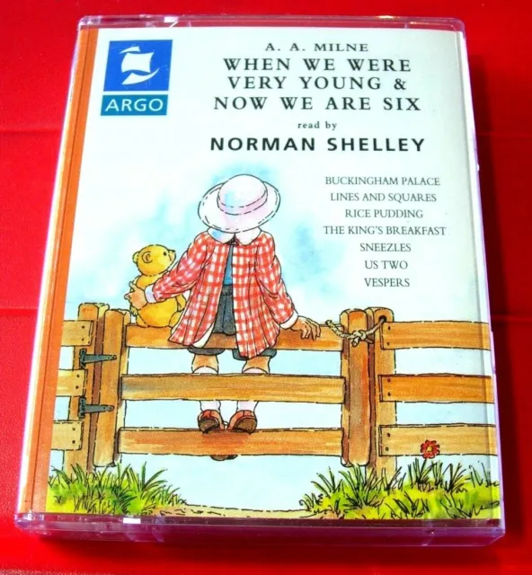 A.A.Milne When We Were Very Young/Now We Are 6/Six 2-Tape Audio Norman Shelley