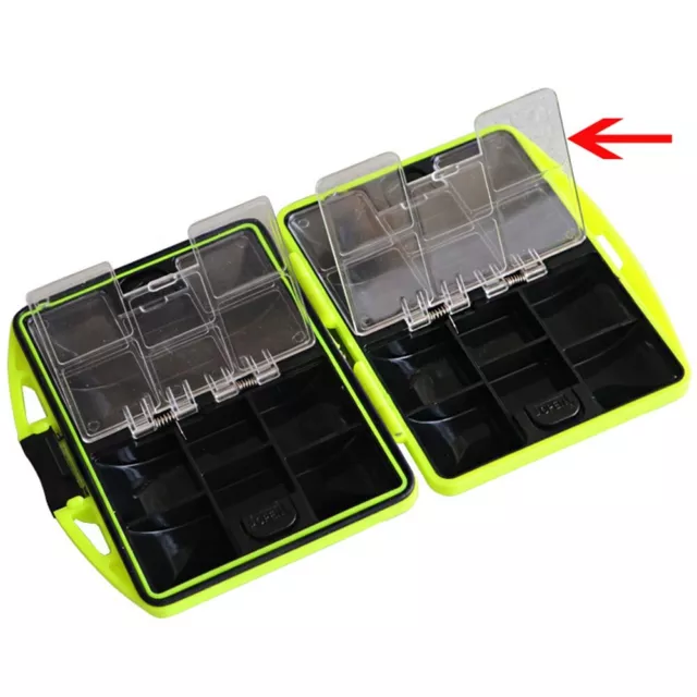 Compact Doublesided ABS Fishing Tackle Box 24 Compartments Convenience