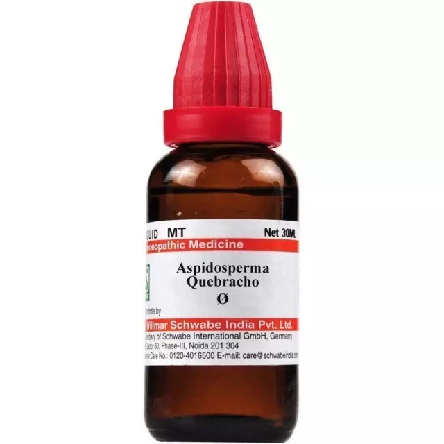 Willmar Schwabe India Aspidosperma Quebracho Mother Tincture Q (30 ML)