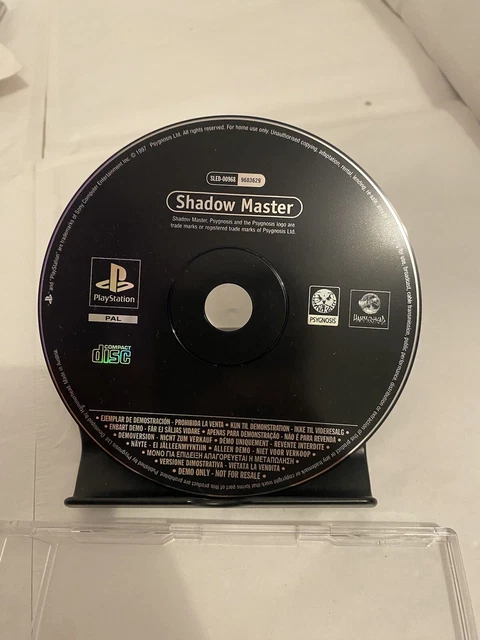 Shadow Ps1 SHADOW MASTER - PS1 Playstation 1 - Demo - Good Condition £15.47 ...