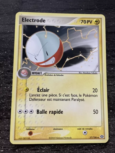 Electrode Unco - Pokémon 27/106 Ex Emeraude Proche Du Neuf/Nm