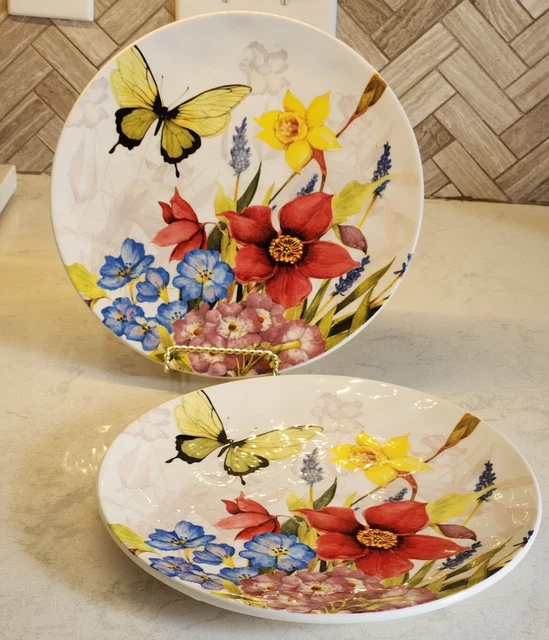 VINTAGE PIER 1 Dinner Plates 10.75