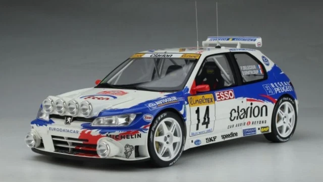 OTTO PEUGEOT 306 Maxi Rallye Monte Carlo 1998 #14 Delecour 1/12