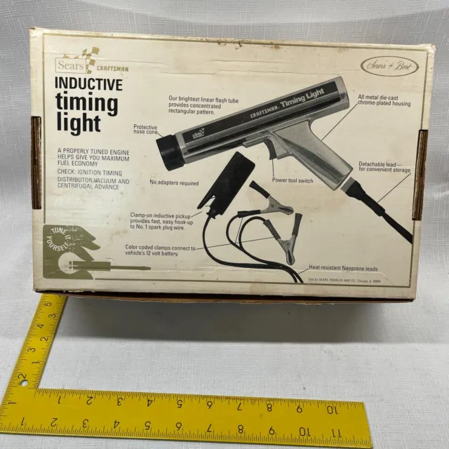 Vintage Sears Craftsman Inductive Timing Light with Original Box