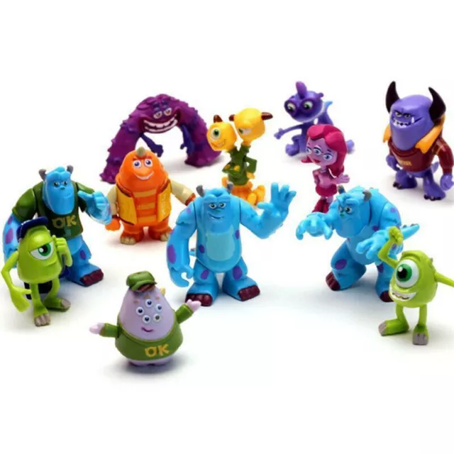 12Pcs Monsters University Mike Sully Monsters Inc Action Figure Kids Gifts Toy 2