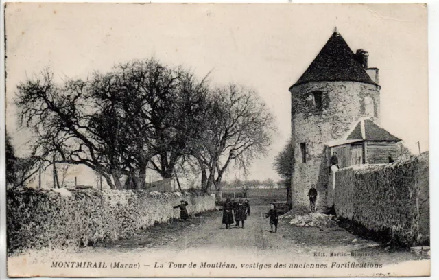 MONTMIRAIL - Marne - CPA 51 - Tour de Montléan, anciennes fortifications