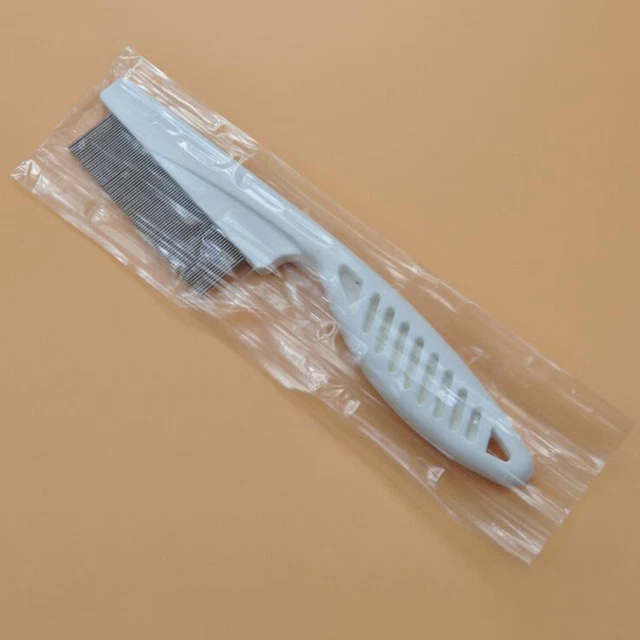 Fine Toothed Flea Flee Metal Nit Head Hair Lice Comb with Handle for Kids Pet 3
