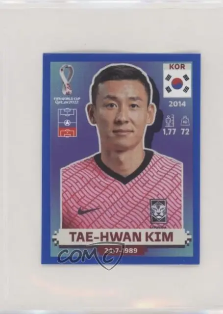 2022 Panini FIFA World Cup Qatar Stickers South Korea Blue Tae-Hwan Kim #KOR6