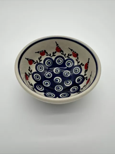 Boleslawiec Polish Pottery House Stoneware 5” Bowl EUC