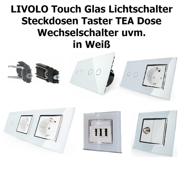 Comando Luce Touch Interruttore Touch Con Presa E USB LUXUS-TIME - Cornice In Alluminio, Dimmer Luce, Comando A Sfioramento, Design Moderno Trimmer Light - Foto 4